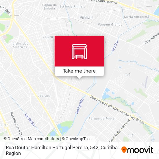 Rua Doutor Hamilton Portugal Pereira, 542 map