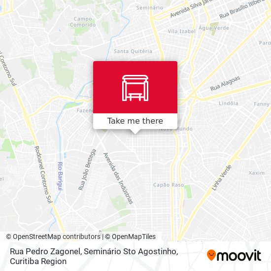 Rua Pedro Zagonel, Seminário Sto Agostinho map