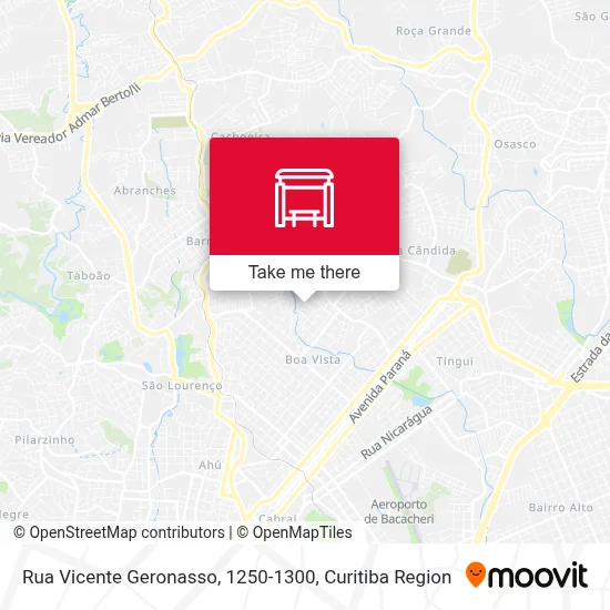 Rua Vicente Geronasso, 1250-1300 map