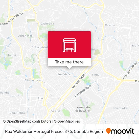 Mapa Rua Waldemar Portugal Freixo, 376