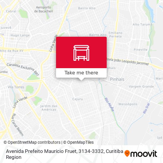 Avenida Prefeito Maurício Fruet, 3134-3332 map
