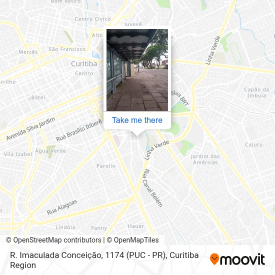 R. Imaculada Conceição, 1174 (PUC - PR) map