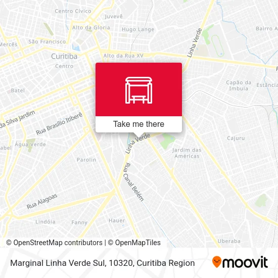 Marginal Linha Verde Sul, 10320 map