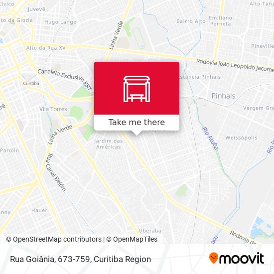 Mapa Rua Goiânia, 673-759