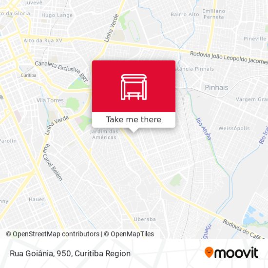 Mapa Rua Goiânia, 950