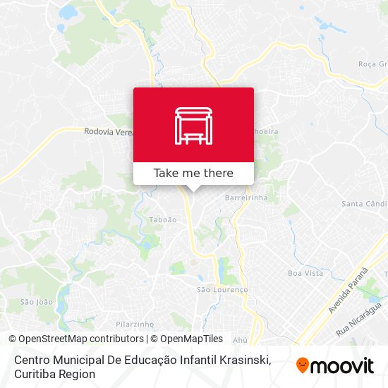 Mapa Centro Municipal De Educação Infantil Krasinski