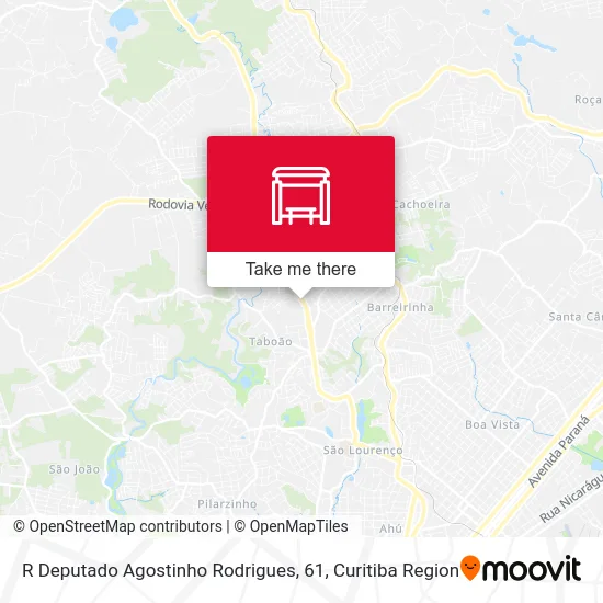 R Deputado Agostinho Rodrigues, 61 map