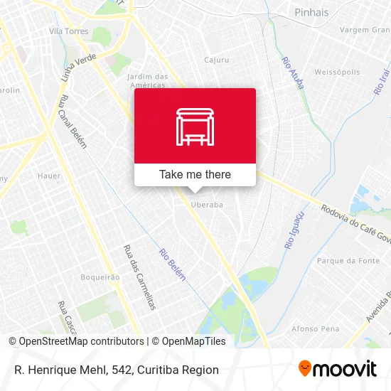 R. Henrique Mehl, 542 map