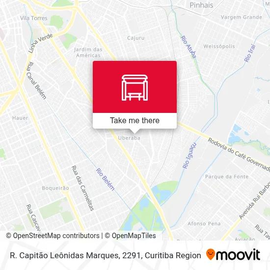 R. Capitão Leônidas Marques, 2291 map