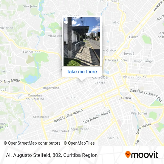 Al. Augusto Stelfeld, 802 map