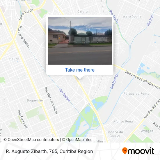 R. Augusto Zibarth, 765 map