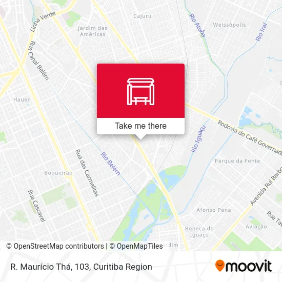R. Maurício Thá, 103 map