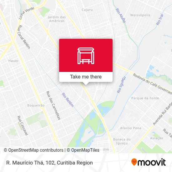 R. Maurício Thá, 102 map