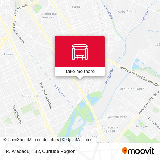 R. Aracaçu, 132 map