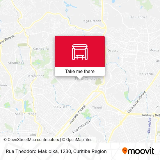 Rua Theodoro Makiolka, 1230 map