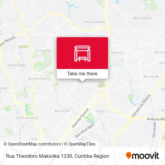 Rua Theodoro Makiolka 1230 map