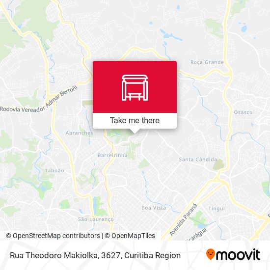 Rua Theodoro Makiolka, 3627 map