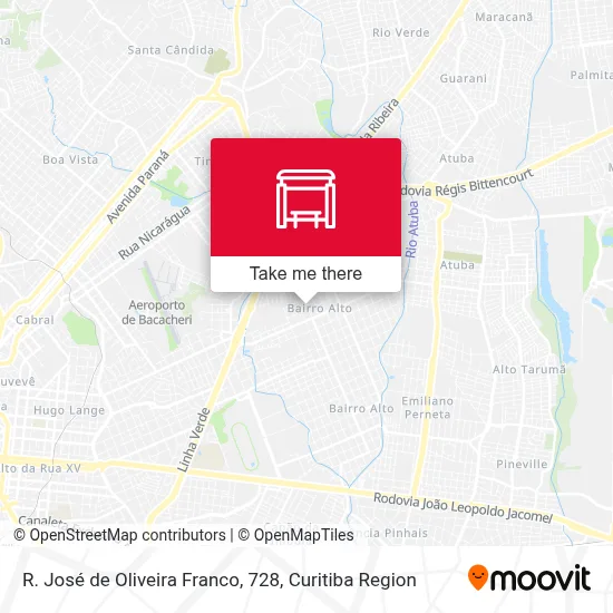 R. José de Oliveira Franco, 728 map