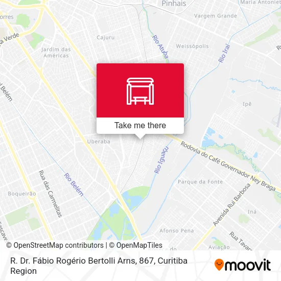 R. Dr. Fábio Rogério Bertolli Arns, 867 map