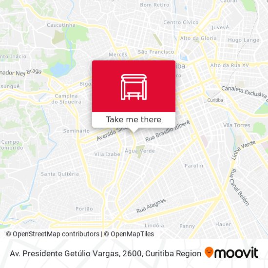 Mapa Av. Presidente Getúlio Vargas, 2600