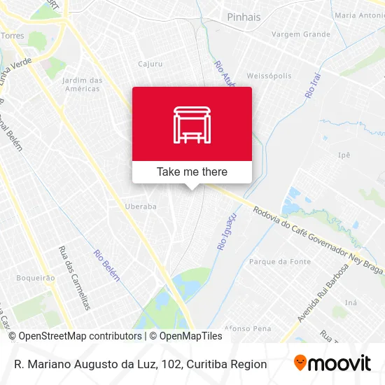 R. Mariano Augusto da Luz, 102 map