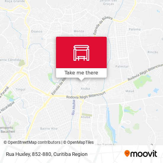 Mapa Rua Huxley, 852-880