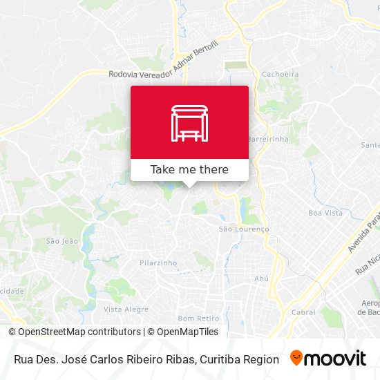 Rua Des. José Carlos Ribeiro Ribas map