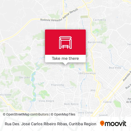 Rua Des. José Carlos Ribeiro Ribas map