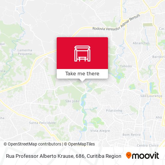Rua Professor Alberto Krause, 686 map