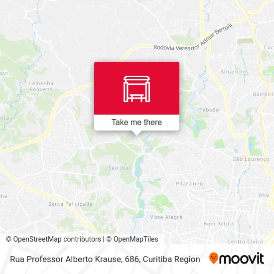 Rua Professor Alberto Krause, 686 map