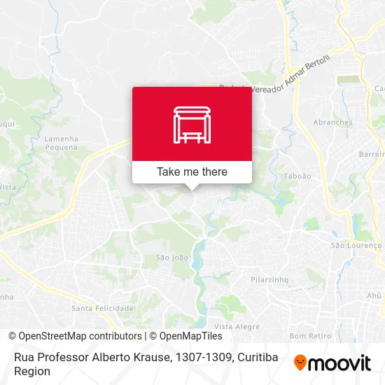 Rua Professor Alberto Krause, 1307-1309 map