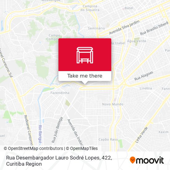 Mapa Rua Desembargador Lauro Sodré Lopes, 422