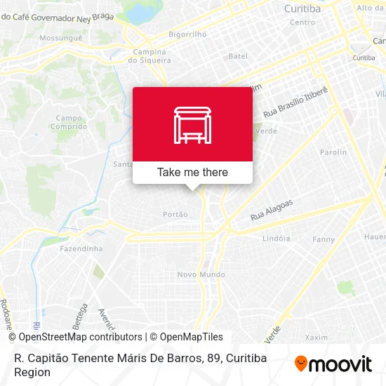 R. Capitão Tenente Máris De Barros, 89 map