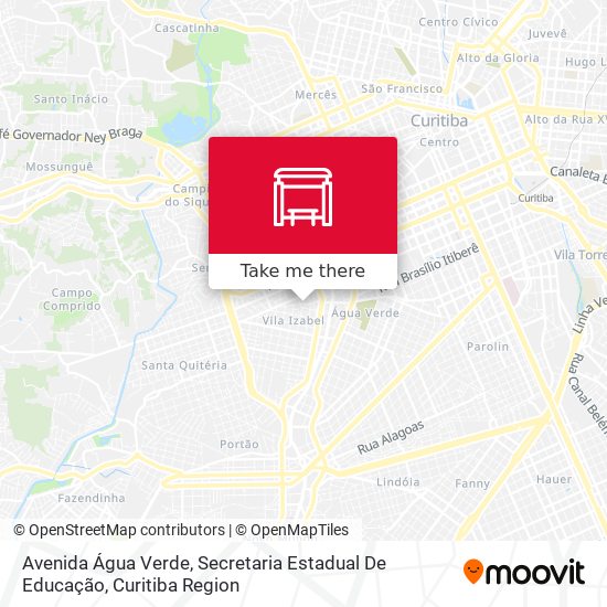 Avenida Água Verde, Secretaria Estadual De Educação map