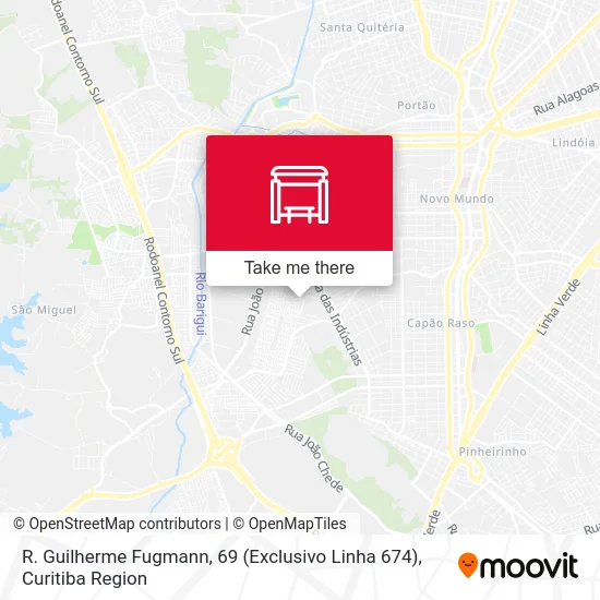 R. Guilherme Fugmann, 69 (Exclusivo Linha 674) map