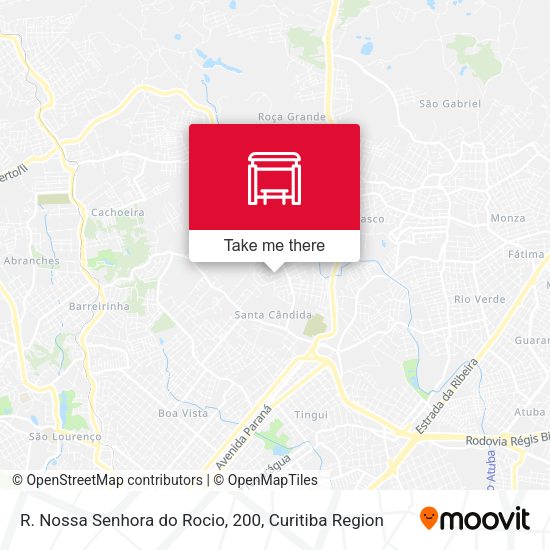 R. Nossa Senhora do Rocio, 200 map