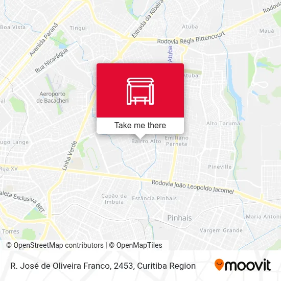 R. José de Oliveira Franco, 2453 map