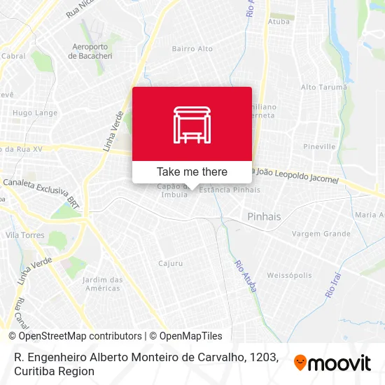 R. Engenheiro Alberto Monteiro de Carvalho, 1203 map