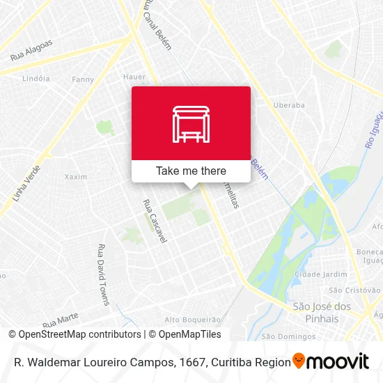 R. Waldemar Loureiro Campos, 1667 map