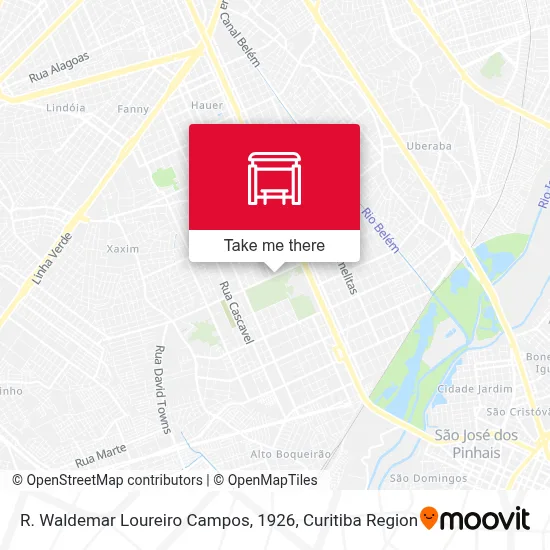 R. Waldemar Loureiro Campos, 1926 map