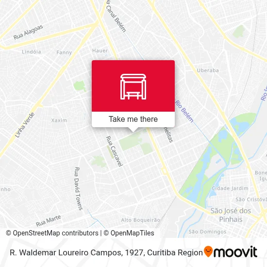 R. Waldemar Loureiro Campos, 1927 map