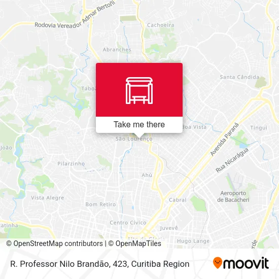 R. Professor Nilo Brandão, 423 map