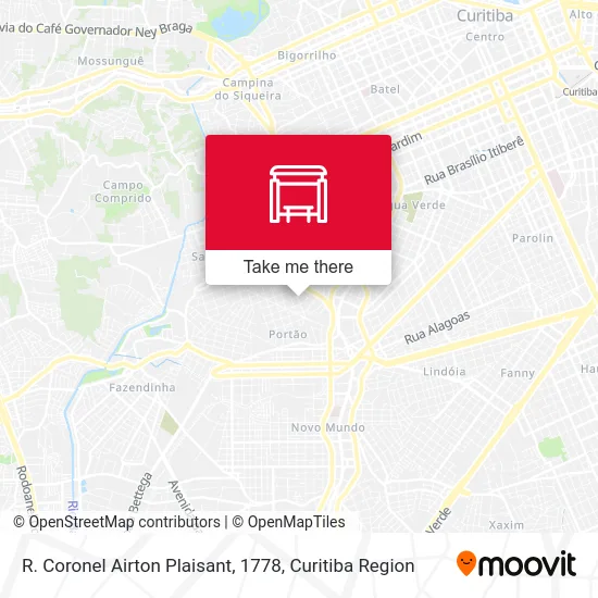 R. Coronel Airton Plaisant, 1778 map