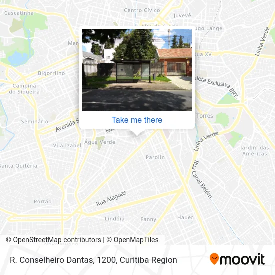 R. Conselheiro Dantas, 1200 map