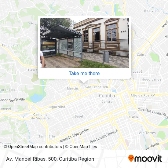 Av. Manoel Ribas, 500 map