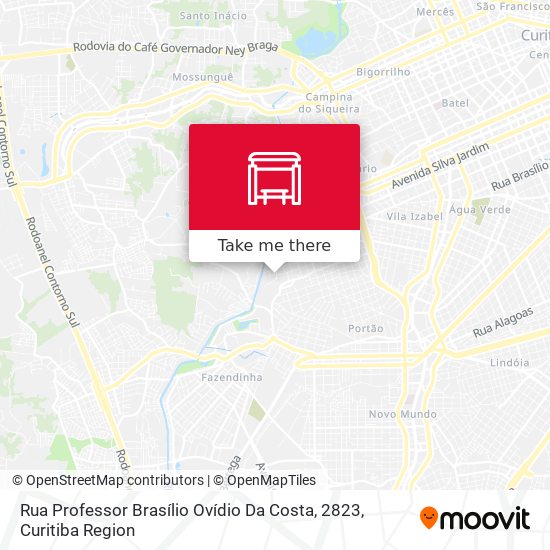 Rua Professor Brasílio Ovídio Da Costa, 2823 map