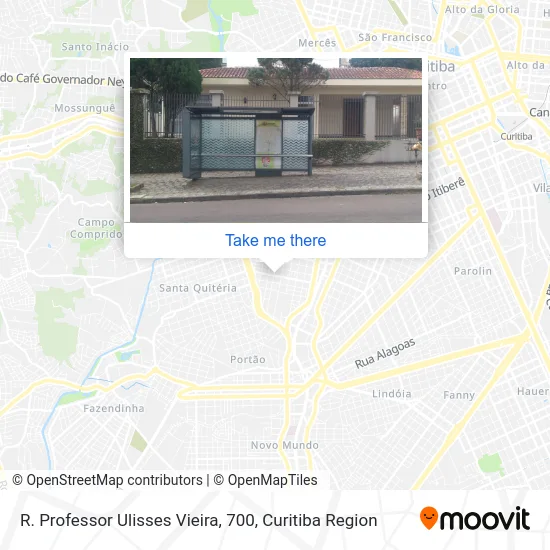 R. Professor Ulisses Vieira, 700 map