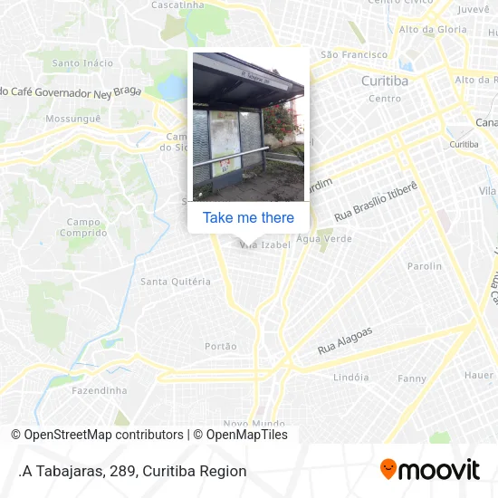 .A Tabajaras, 289 map