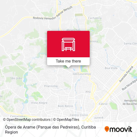 Ópera de Arame (Parque das Pedreiras) map