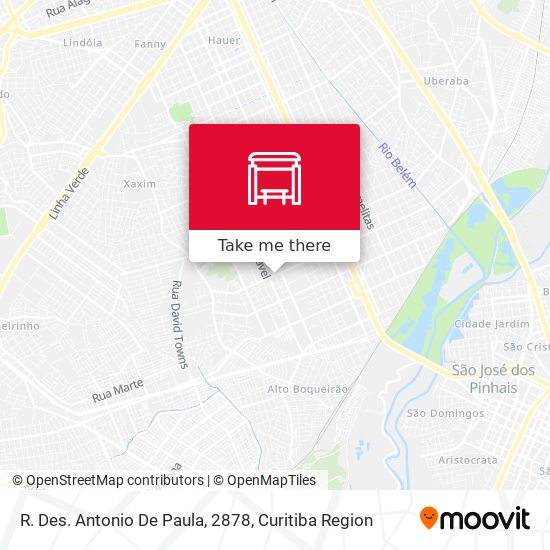 R. Des. Antonio De Paula, 2878 map